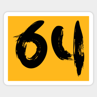 Number 64 Sticker